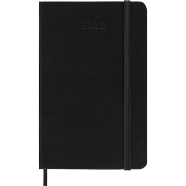 MOLESKINE Agenda Classic Pocket 2026 DHB12WN2Y26 1W/1S schwarz HC 9x14cm