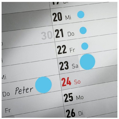 AVERY ZWECKFORM Marqueurs 12mm 3142 bleu 270 pcs.