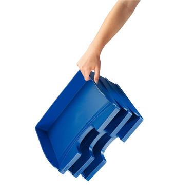 LEITZ Briefablage Plus quer 52180035 blau