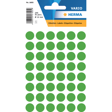 HERMA Marqueurs 12mm 1855 vert 240 pcs.