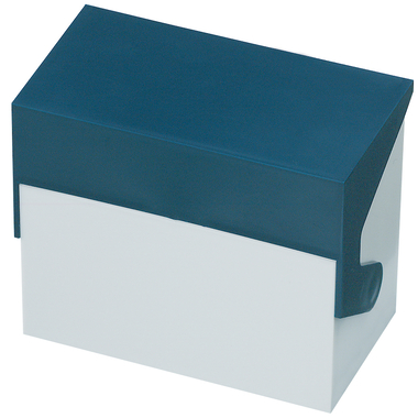 STYRO Karteikasten quer A6 30-6200.39 weiss/blau