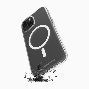 Cover Impact Clear D3O® Bio per iPhone 15 | Puro