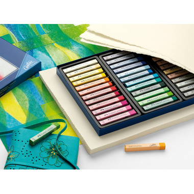 FABER-CASTELL craies pastels 128336 boîte en carton à 36 pce
