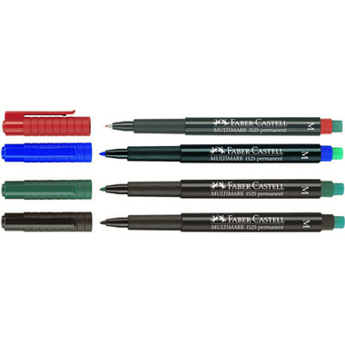 FABER-CASTELL OHP MULTIMARK M 152504 4-farbig ass. permanent