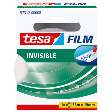 TESA Tesafilm 33mx19mm 57312-00008 invisible 1 roto.