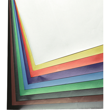 FOLIA Papier brilliant 80g 35x50cm 07.700.18 or, gommée 20 flls.