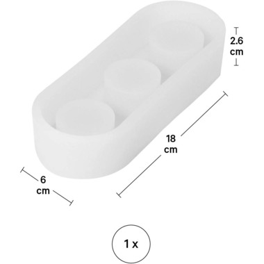 I AM CREATIVE Timbro in silicone 1704.17 Tealight holder