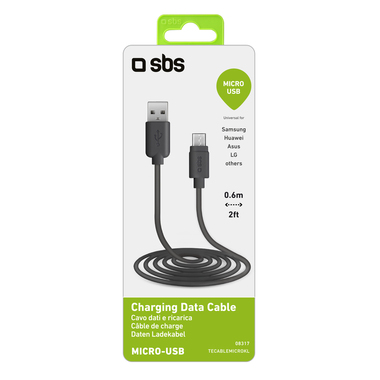 Kabel USB 2.0 Daten auf USB-micro, Länge 60 cm
