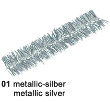 URSUS Pfeifenputzer 9mmx50cm 6530001 metallic-silber 10 Stück