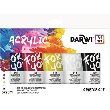 DARWI Acrylfarbe 75ml DF5150005K01C primär 5 Stück