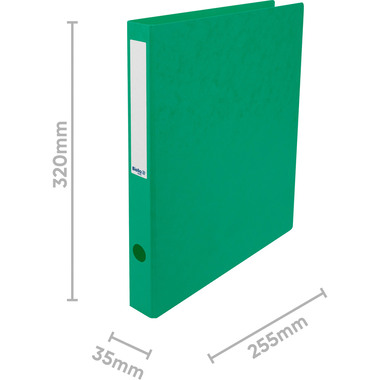 BIELLA Classeur ann. TopColor 3.5cm 15240330U 2 anneaux vert A4