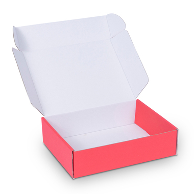 Geschenkbox mit Klappdeckel in rot 232x182x62mm