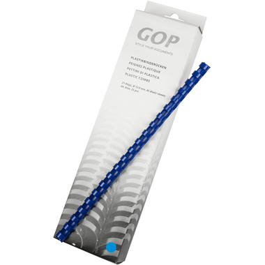 GOP Reliure en plastique 020492 12mm bleu 25 pcs.