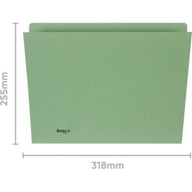BIELLA Vertikalmappe A4 25543230U grün 320g 100 Stück