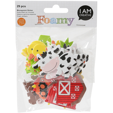 I AM CREATIVE Foamy 4019.36 Farm II, 29 Stück