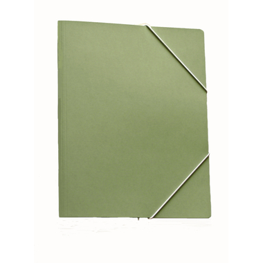 EROLA Cartella con elasti 450my A4 511 verde cartone