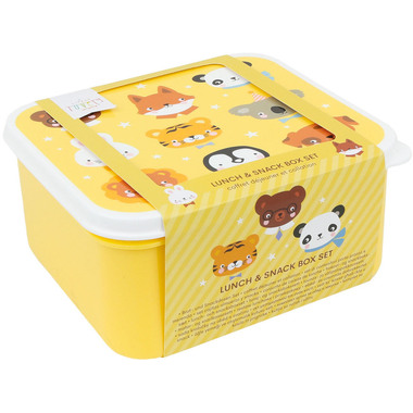 ALLC Lunch & Snackbox Set SBSEAF81 Animal Friends