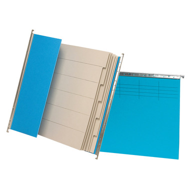 BIELLA Register-Hängemappe A4 27143105U blau 6 Fächer 32x25cm