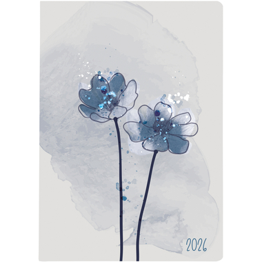 BIELLA Agenda Memento Trend 2026 825413770026U 1S/2P Flower ML 10.1x14.2cm
