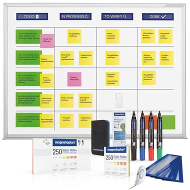MAGNETOPLAN SCRUM Board 1200x900mm 1240498 Standard acc. incl.