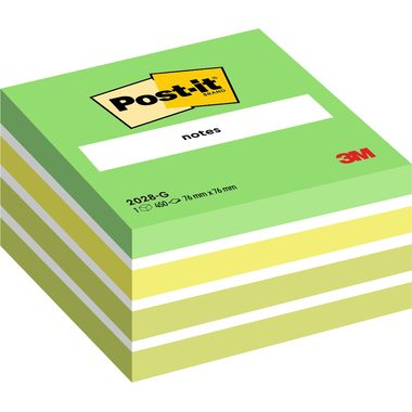 POST-IT Würfel 76x76mm 2028-G grün/450 Blatt