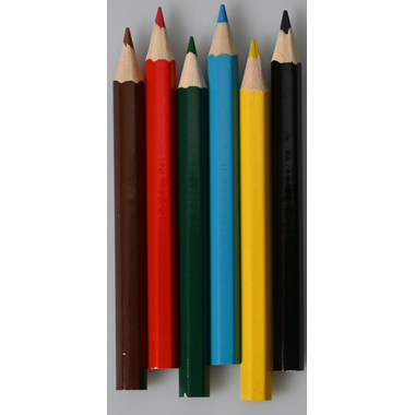 ROOST Farbstifte Mini KL320 4,5x8,7cm 6 Stück