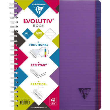 CLAIREFONTAINE LINICOLOR Quaderno A4+ 329156 L8+MC 120 fogli