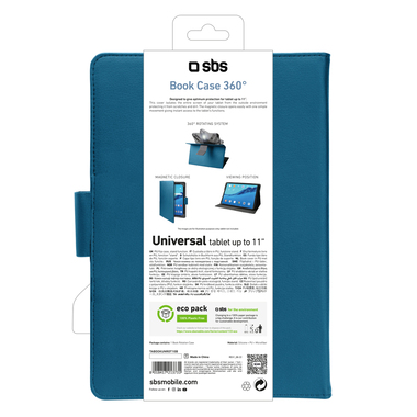 Custodia a libro universale Book Rotation per Tablet fino a 11'
