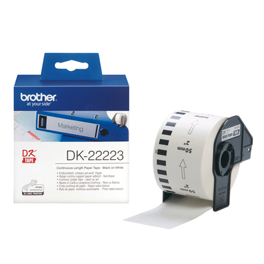 PTOUCH Etiq. sans fin 50mm/30.48m DK-22223 QL-500 papier blanc rouleau
