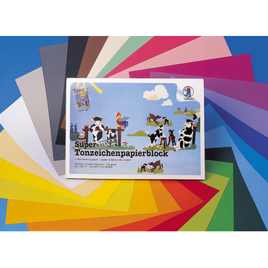 URSUS Carta bricolage 24×34cm 2200000 130g, colori ass. 50 fogli