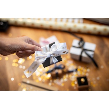 PTOUCH Nastro bianco/oro TZE-R254 Sistemi Tze 24mm