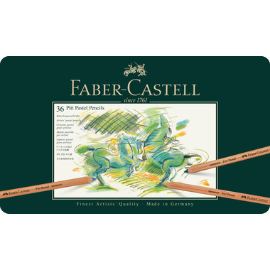 FABER-CASTELL Farbstift Pitt 112136 36er Metalletui