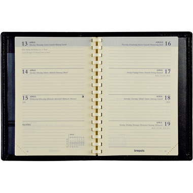 BREPOLS Agenda Delta Genova 2026 0.834.2051 1S/1P blu 9x12.5cm