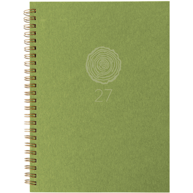 BIELLA Agenda Memento Natural 2027 858692310027U 1S/2P vertclair 10.1x14.2cm