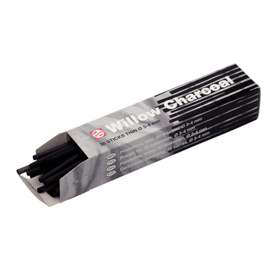 TALENS Holzkohle dünn 96000020 30 Stäbchen