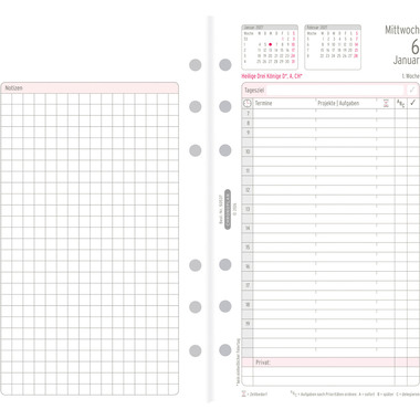 CHRONOPLAN Set annuel plan journ. 2027 50537Z.27 1J/1P Midi