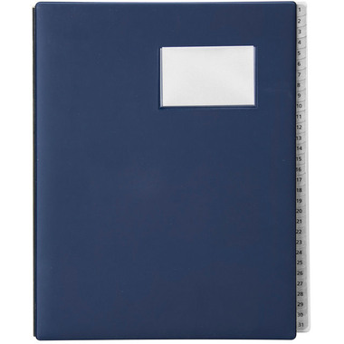 BIELLA Classeur trieur Pronto A4 32043107U bleu foncé 31 compartiments