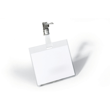 DURABLE Namensschild mit Clip 800319 transp., PVC, 60x90mm 25 Stk.