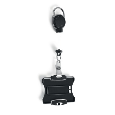 DURABLE Badge Holder Jojo EX.STRONG 868901 54x87mm, nero