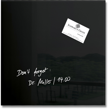 SIGEL Glas-Magnetboard GL157 avertum 300x300x15mm