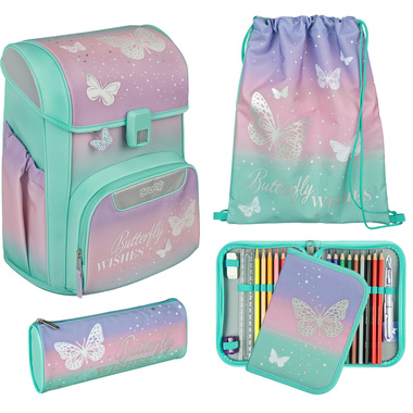 SCOOLI Schulthek-Set EasyStart BUFI8256 Butterfly Wishes 5-teilig