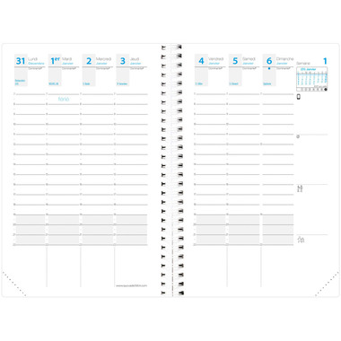 QUO-VADIS Agenda Time&Life Pock. 2026 539068Q 1W/2S Ersatzkal. FR 10x15cm