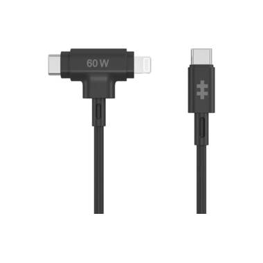 HYPER USB-Ladekabel Hybrid-Silicone USB-C - Lightning 1.5 m