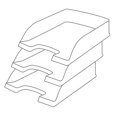 LEITZ Vaschette portadoc.Recycle A4 5227-50-30 blu, CO2 neutro