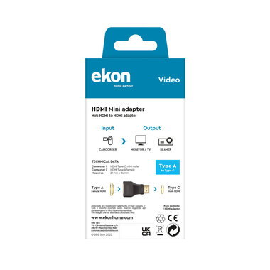 Adaptateur HDMI/Mini HDMI | Ekon