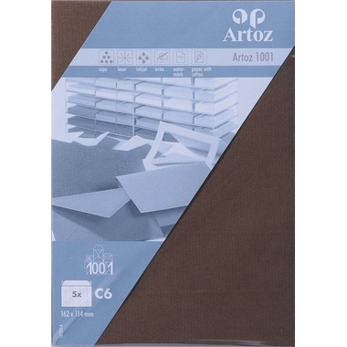 ARTOZ Enveloppes 1001 C6 107324186 100g, brun 5 pcs.