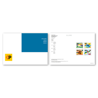 Folder / Foglio da collezione «Stagioni» Serie (4 francobolli, valore facciale CHF 4.80) in folder/foglio da collezione, senza annullo