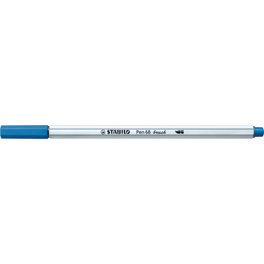 STABILO Penna Fibra 68 brush 568/41 blu scuro