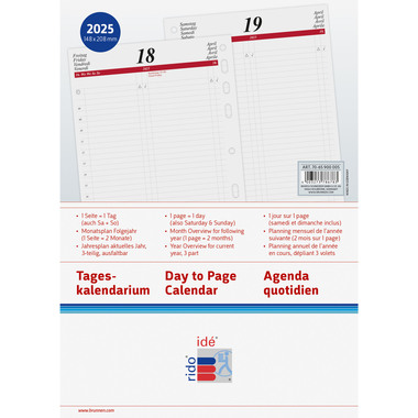 RIDOIDE Timing 1 calendario 2026 7065900006.26 1G/1P ML 14.8x21cm