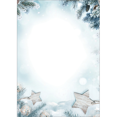 SIGEL Papier de Noël A4 DP312 90g, Snow Star 25 feuilles